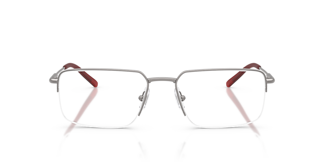 AN6152 Mat Staalgrijs MetaalEyeglass Frames van B24, Vooraanzicht