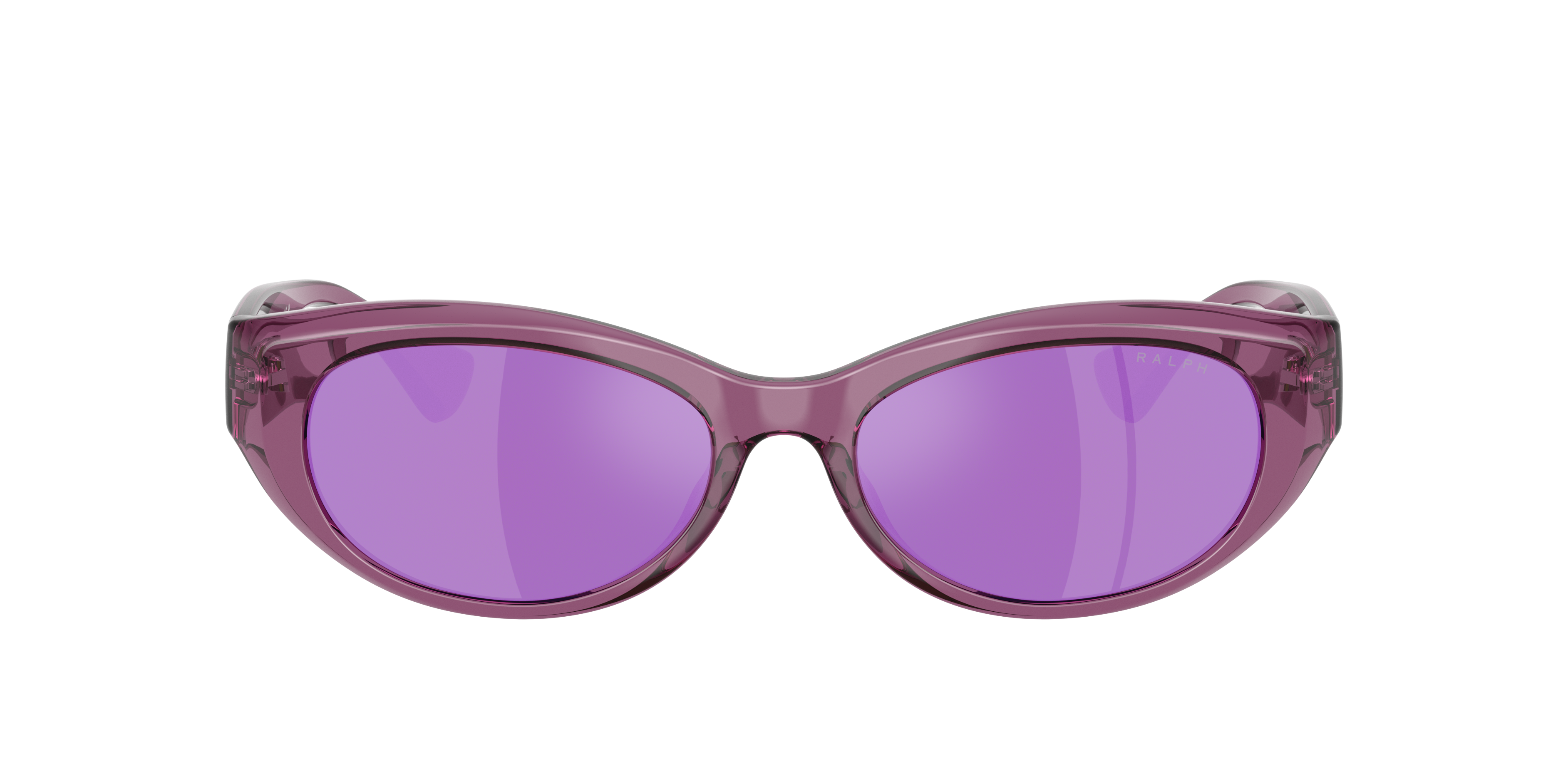RA5327U Shiny Transparent Violet KunststoffSunglass Frames von B24, mit getönten Gläsern
