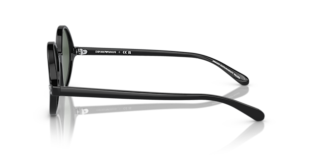 EA 501M Schwarz AcetatSunglass Frames von B24, Seitenansicht