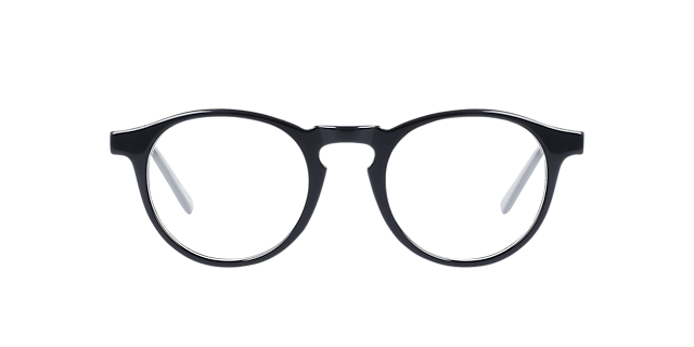 Sam Jet Black AcetatEyeglass Frames von B24, Vorderansicht