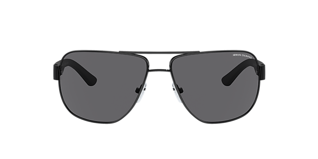 AX2012S Matt Schwarz MetallSunglass Frames von B24, mit getönten Gläsern