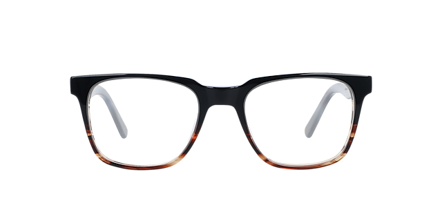 Balthazar Black Fades Cinnamon AcetaatEyeglass Frames van B24, Vooraanzicht