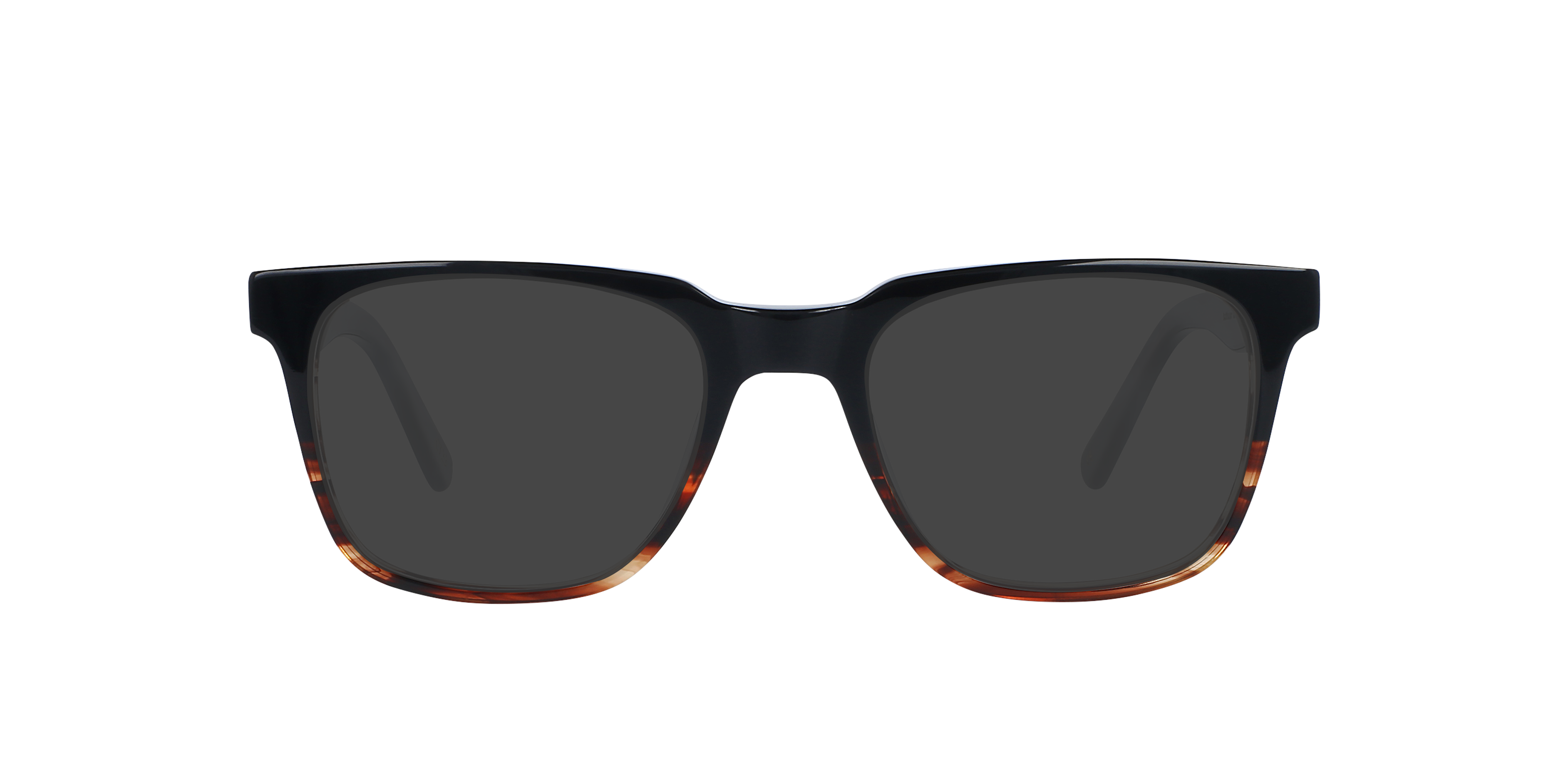 Balthazar Black Fades Cinnamon AcetatEyeglass Frames von B24, mit getönten Gläsern