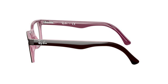 RB5228 Bruin AcetaatEyeglass Frames van B24, Zijaanzicht