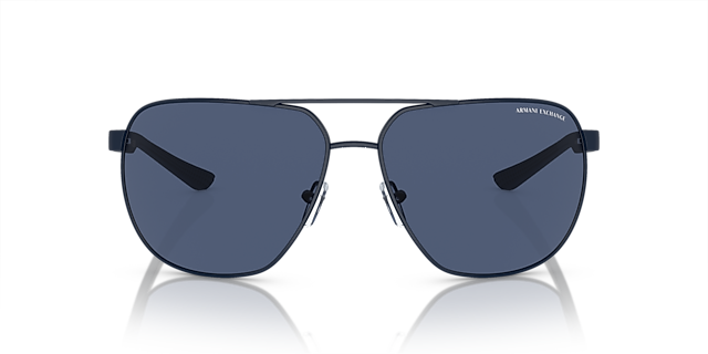 AX2047S Matblauw MetaalSunglass Frames van B24, Vooraanzicht