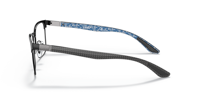 RB8421 Zwart MetaalEyeglass Frames van B24, Zijaanzicht