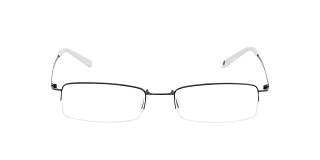 Exeter Zwart MetaalEyeglass Frames van B24, Vooraanzicht