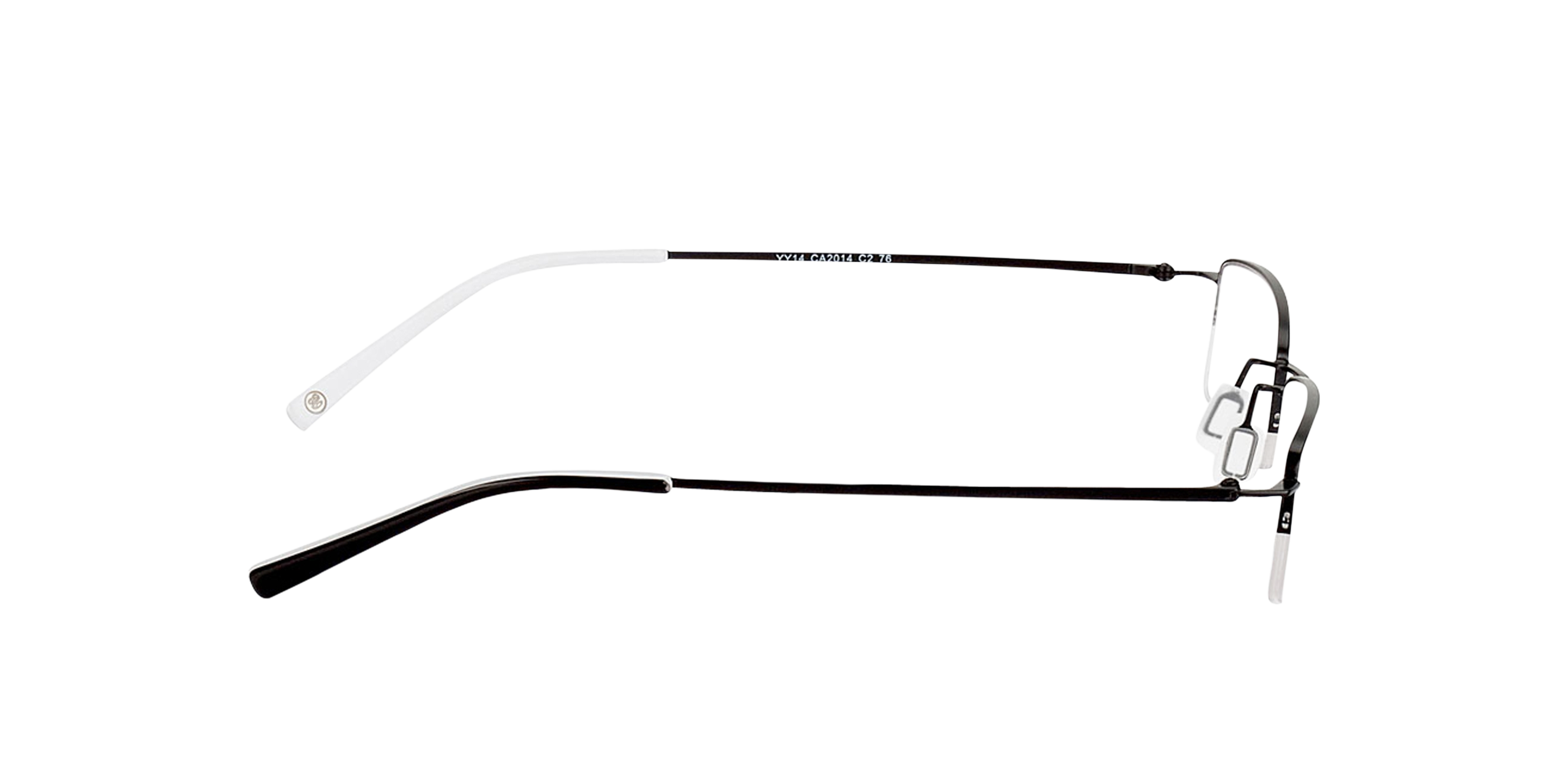 Exeter Zwart MetaalEyeglass Frames van B24, Zijaanzicht