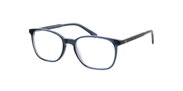 Kensington Blauw  &  tweelaags Havana blauw AcetaatEyeglass Frames van B24, Hoekweergave