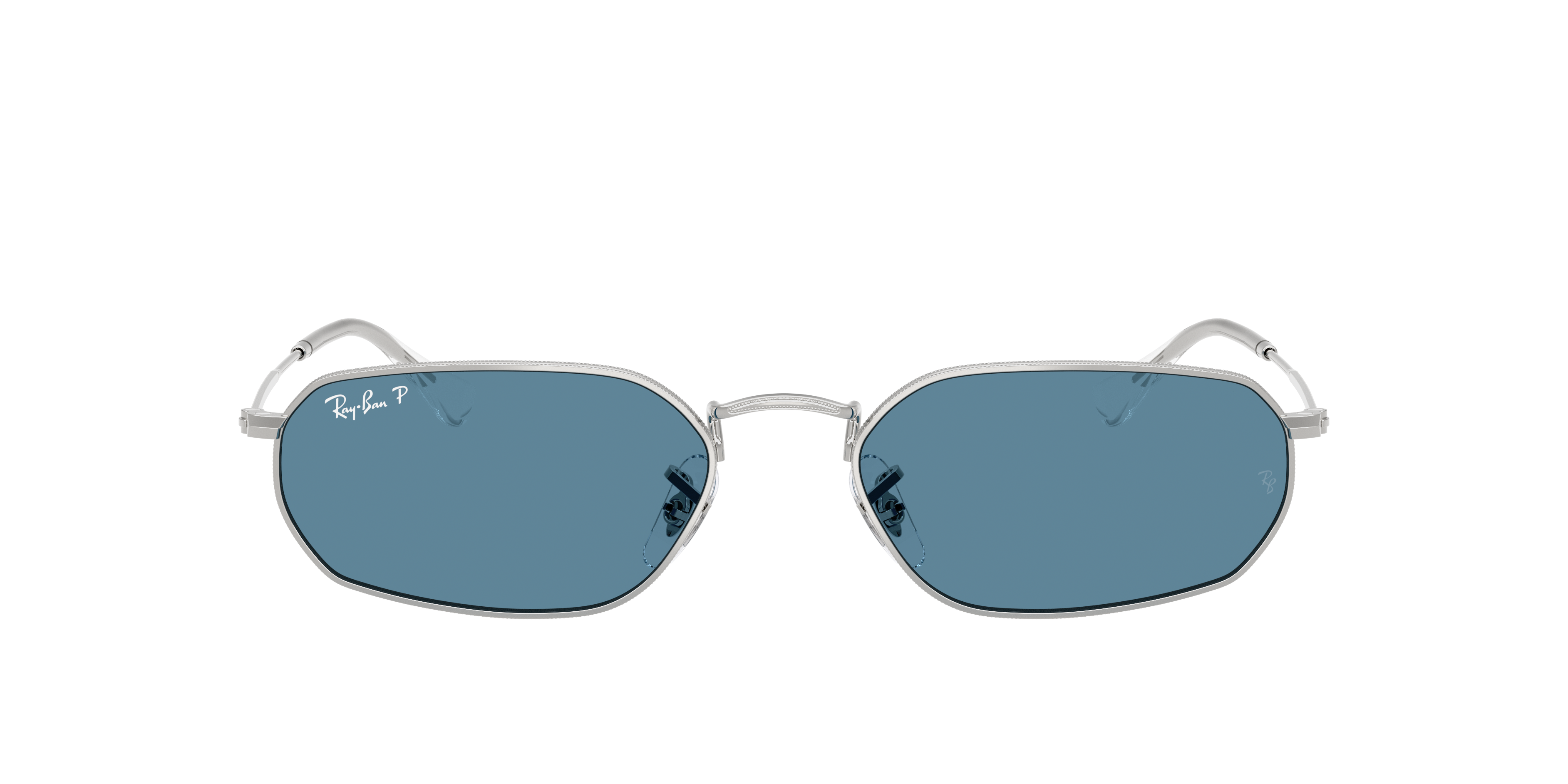 RB3947 Zilver MetaalSunglass Frames van B24, met getinte lenzen