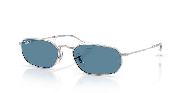 RB3947 Silber MetallSunglass Frames von B24, Dreiviertelansicht
