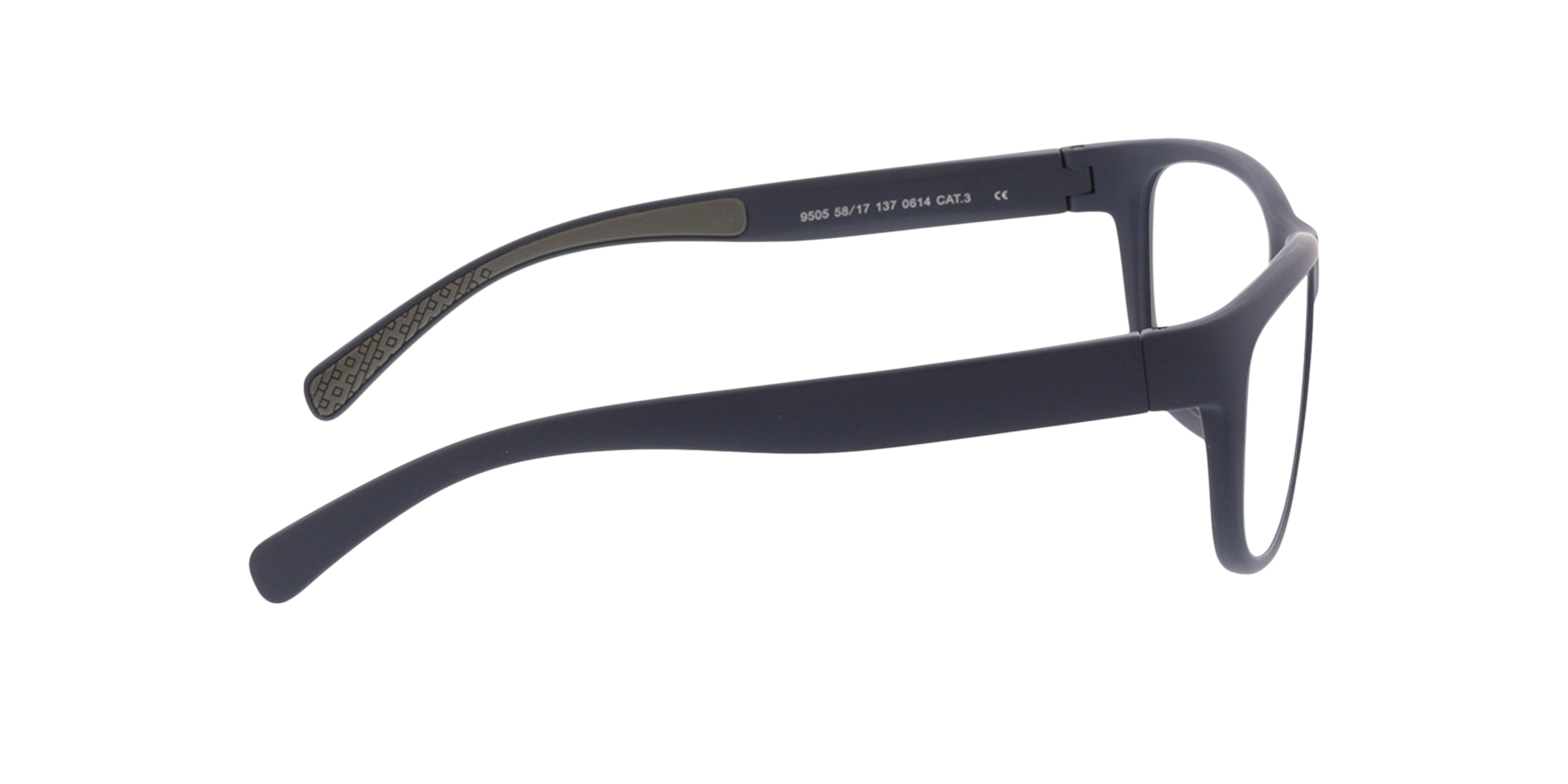 Pulse Matt Dark Blue  &  Grey KunststoffEyeglass Frames von B24, Seitenansicht