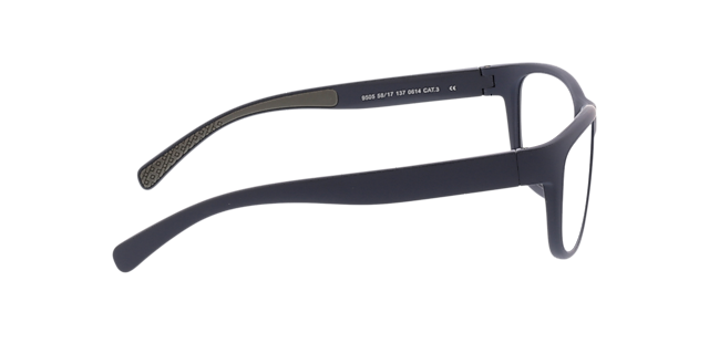 Pulse Matt Dark Blue & Grey KunststoffEyeglass Frames von B24, Seitenansicht