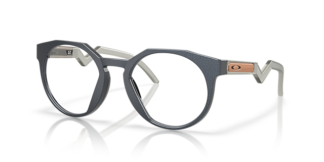 HSTN (Low Bridge Fit) Forge Collection Matte Blue Steel KunststoffEyeglass Frames von B24, Dreiviertelansicht