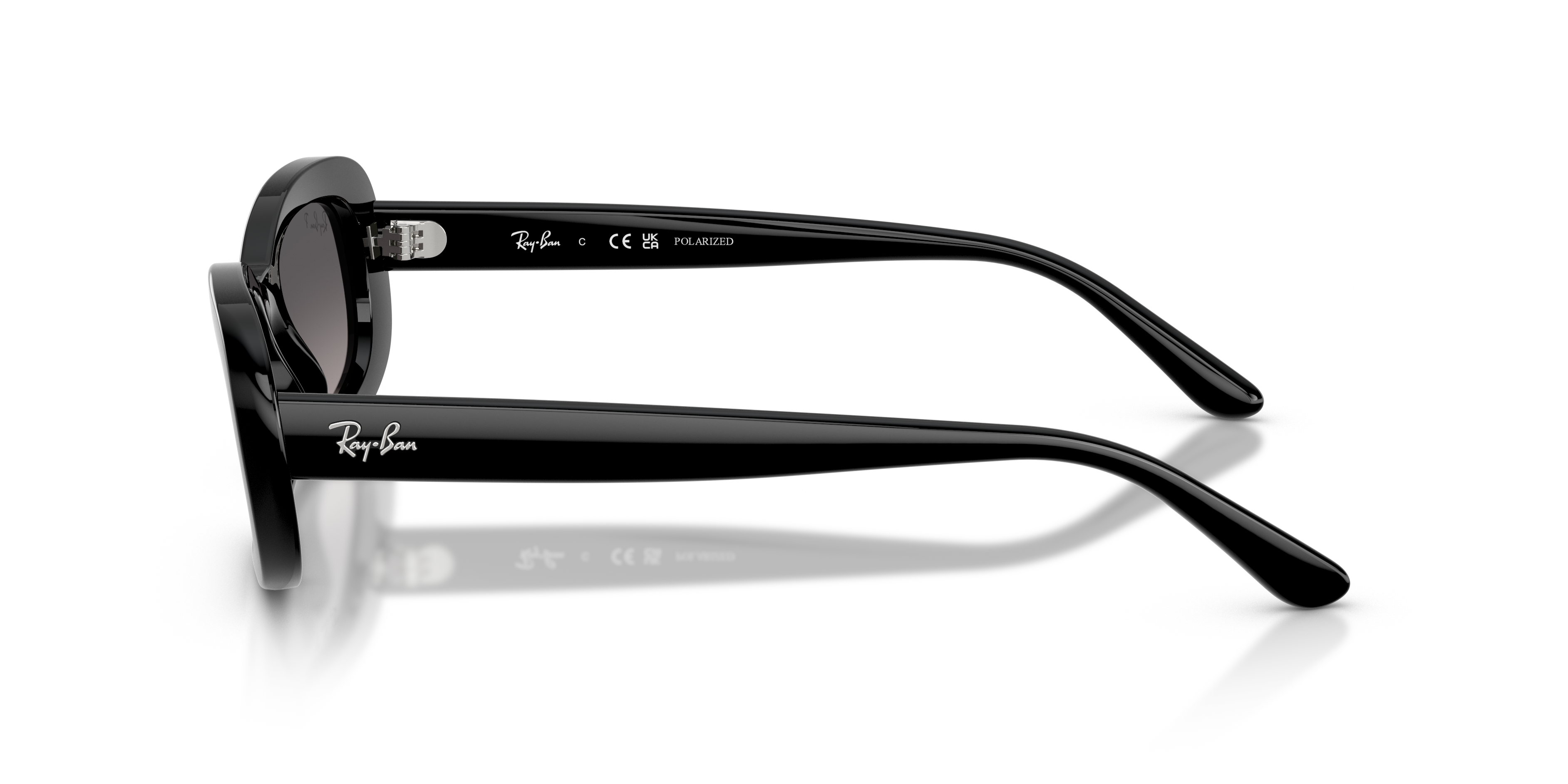 RB2221 Zwart KunststofSunglass Frames van B24, Zijaanzicht