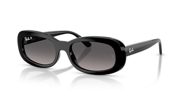 RB2221 Zwart KunststofSunglass Frames van B24, Hoekweergave