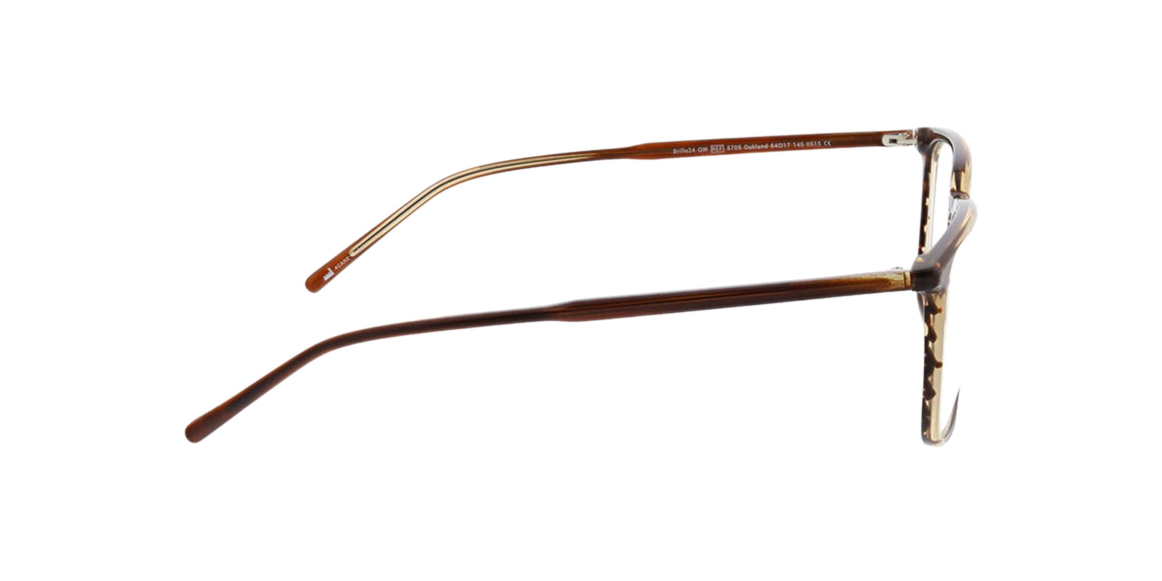 Oakland Tweelaags bruin  &  kristal AcetaatEyeglass Frames van B24, Zijaanzicht