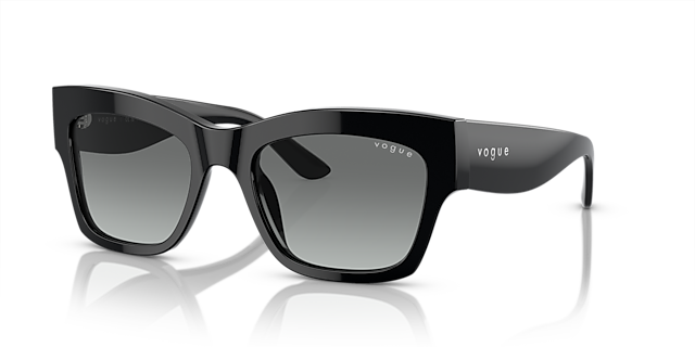 VO5524S Zwart AcetaatSunglass Frames van B24, Hoekweergave