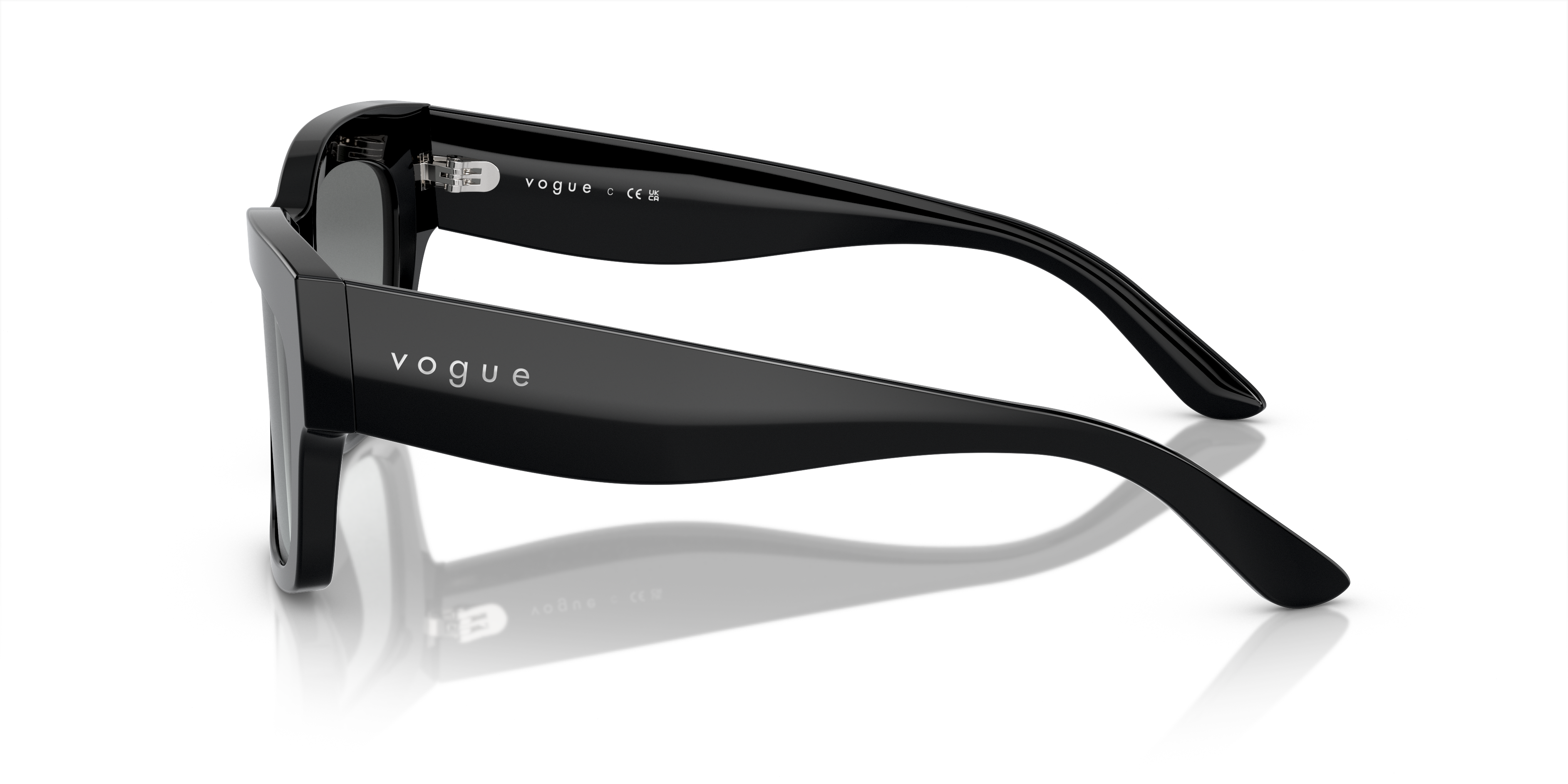 VO5524S Schwarz AcetatSunglass Frames von B24, Seitenansicht