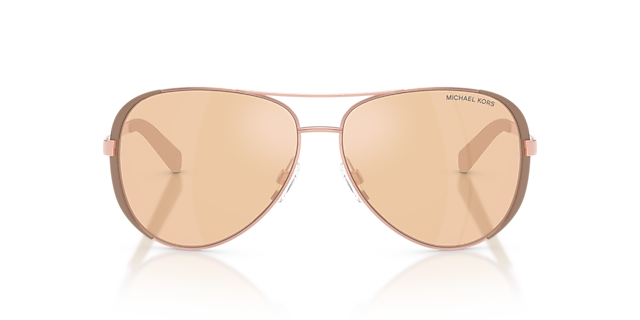 MK5004 Roségoud & taupe MetaalSunglass Frames van B24, Vooraanzicht
