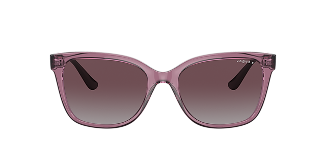 VO5426S Transparant paars KunststofSunglass Frames van B24, met getinte lenzen
