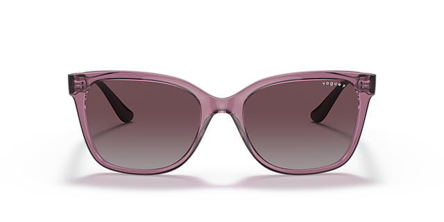 VO5426S Transparant paars KunststofSunglass Frames van B24, Vooraanzicht