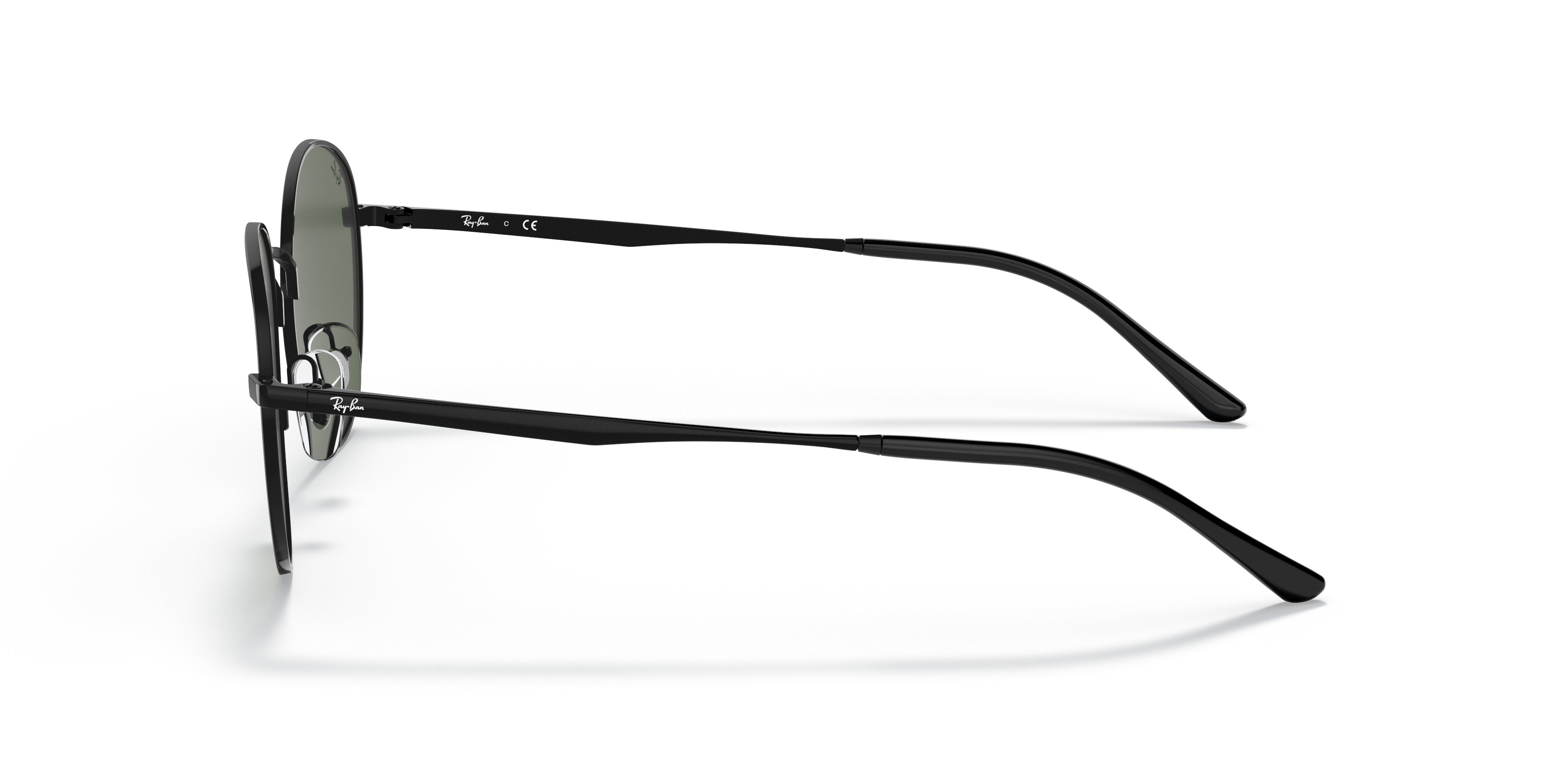 RB3681 Schwarz MetallSunglass Frames von B24, Seitenansicht