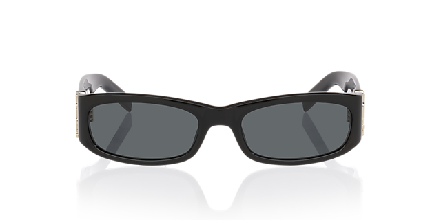 SLM152 Schwarz AcetatSunglass Frames von B24, Vorderansicht