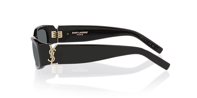 SLM152 Schwarz AcetatSunglass Frames von B24, Seitenansicht