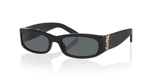 SLM152 Schwarz AcetatSunglass Frames von B24, Dreiviertelansicht