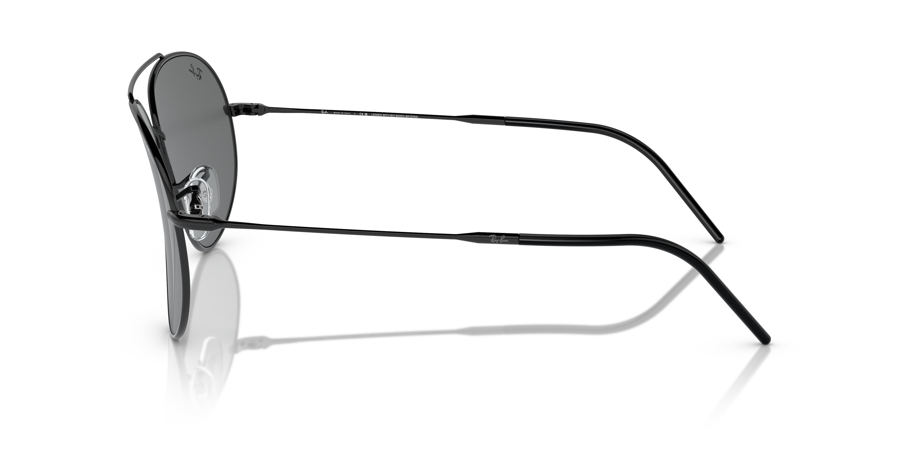 RBR0101S Zwart MetaalSunglass Frames van B24, Zijaanzicht