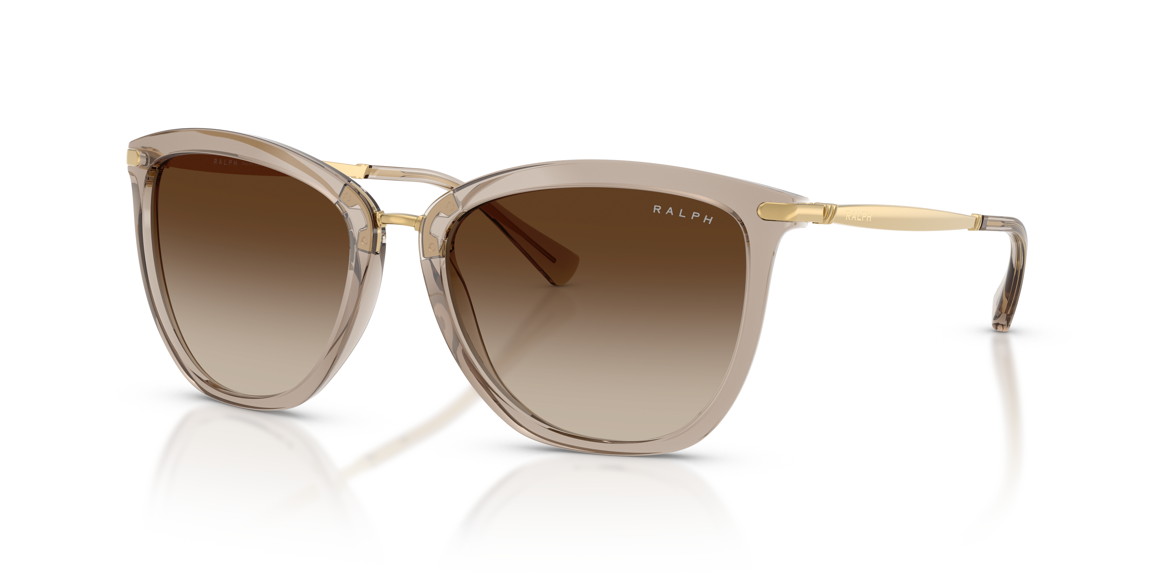 RA5245 Shiny Beige KunststofSunglass Frames van B24, Hoekweergave