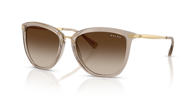 RA5245 Shiny Beige KunststofSunglass Frames van B24, Hoekweergave