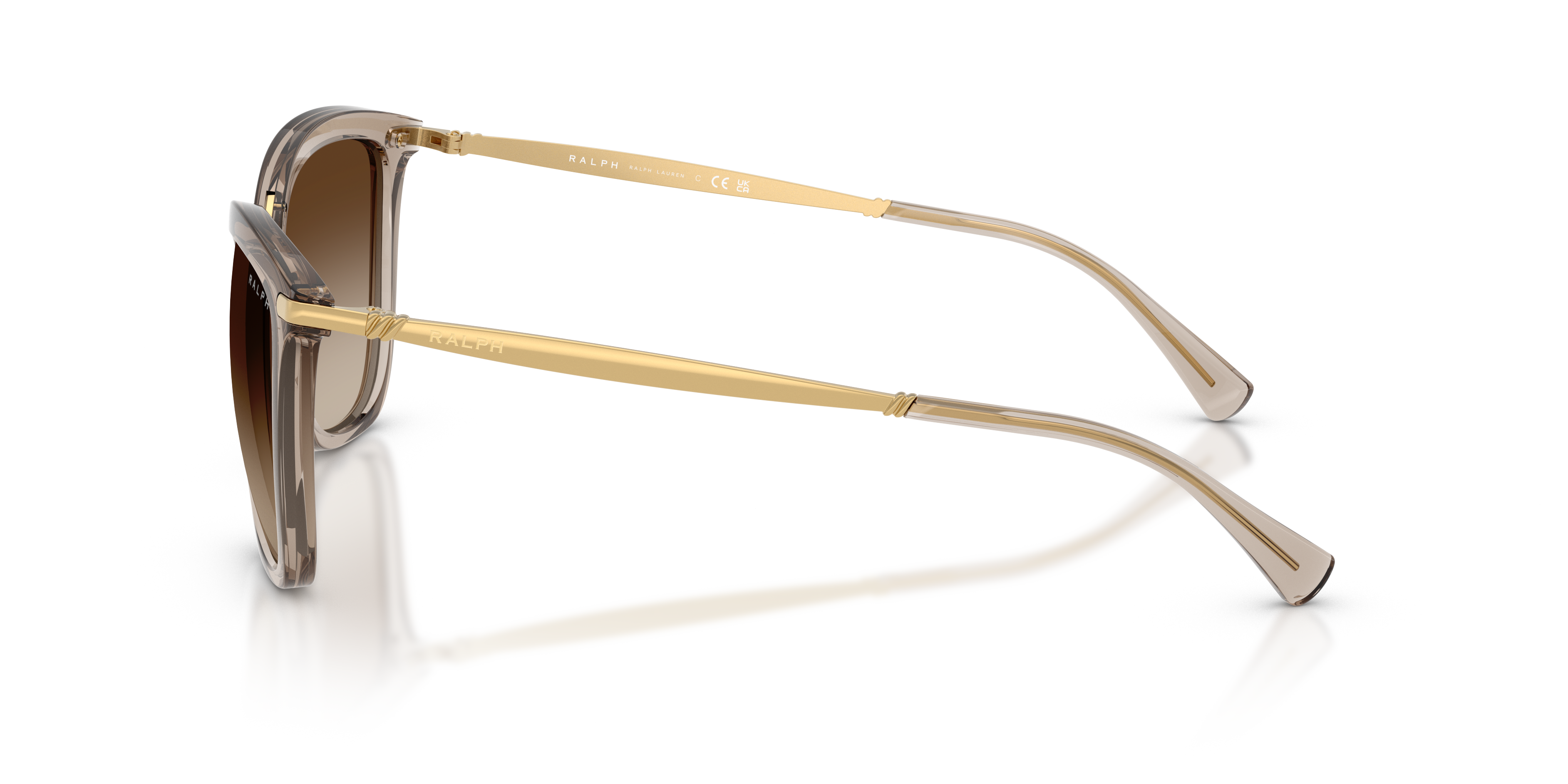 RA5245 Shiny Beige KunststofSunglass Frames van B24, Zijaanzicht