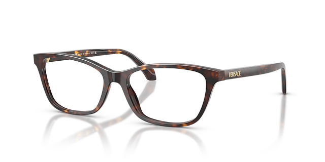VE3375 Dunkelhavana AcetatEyeglass Frames von B24, Dreiviertelansicht