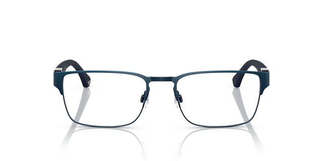 EA1027 Matt Blau MetallEyeglass Frames von B24, Vorderansicht