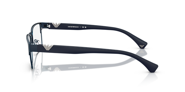 EA1027 Matt Blau MetallEyeglass Frames von B24, Seitenansicht