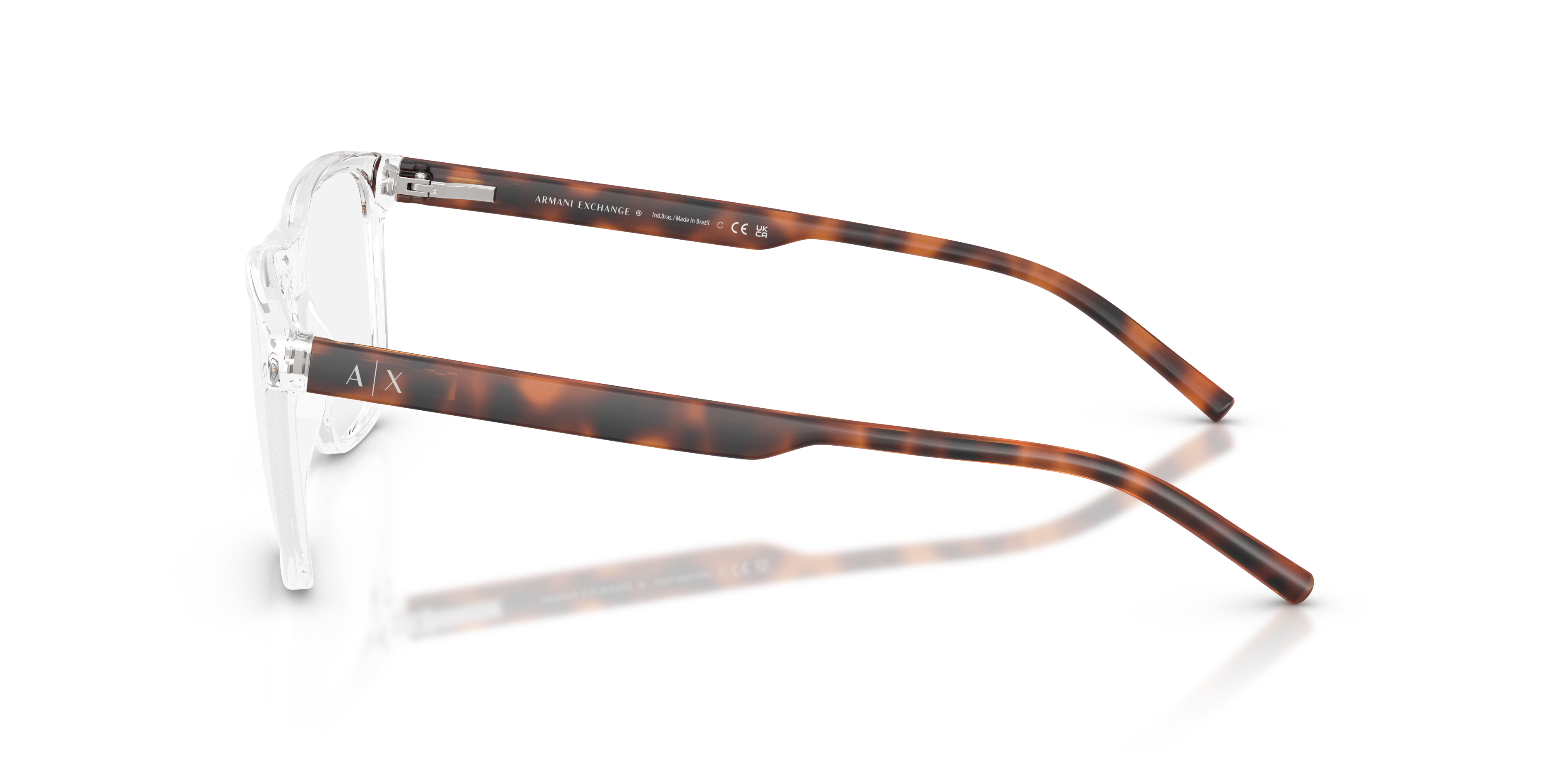 AX3048 Kristall KunststoffEyeglass Frames von B24, Seitenansicht