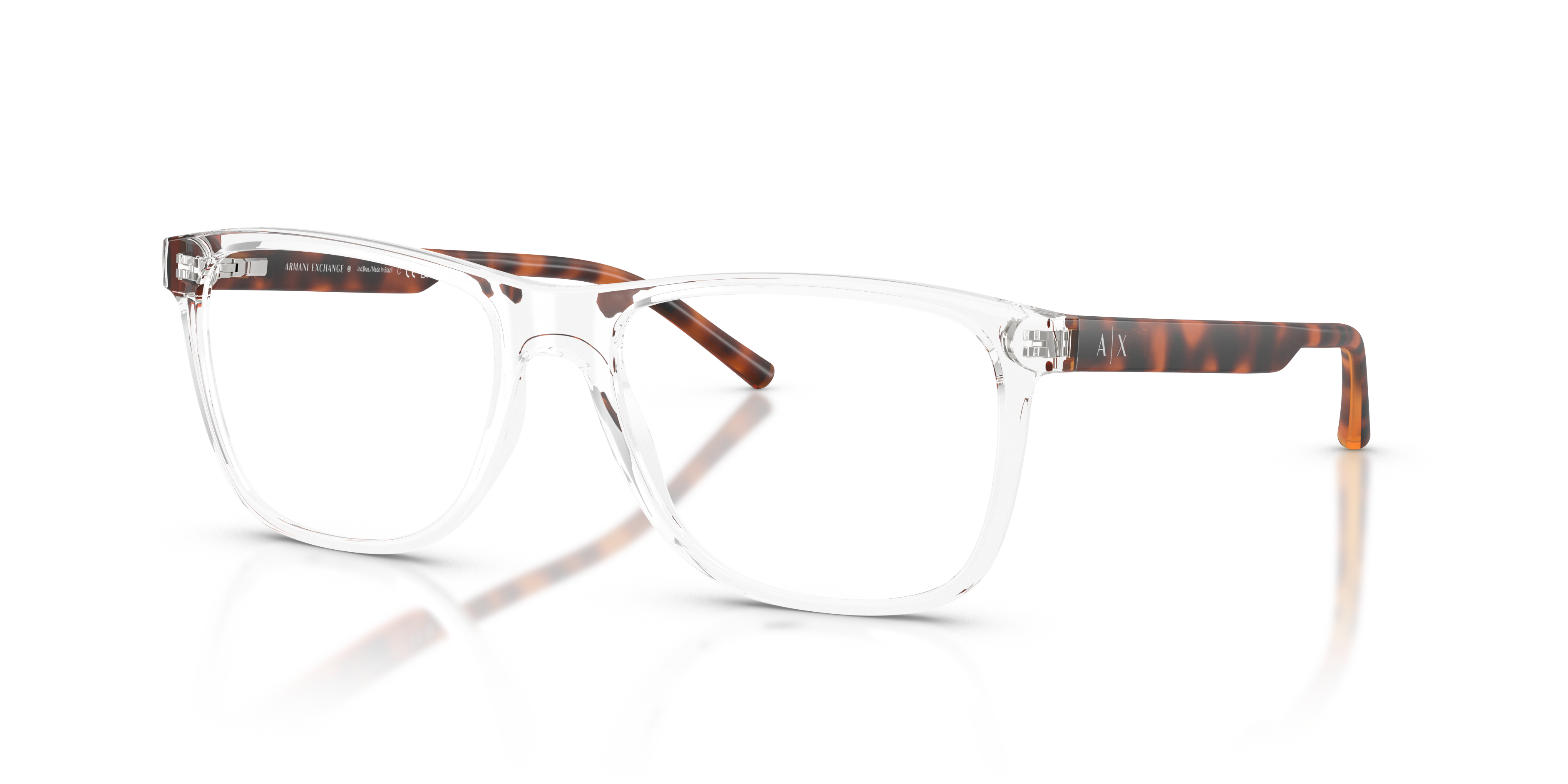 AX3048 Kristall KunststoffEyeglass Frames von B24, Dreiviertelansicht