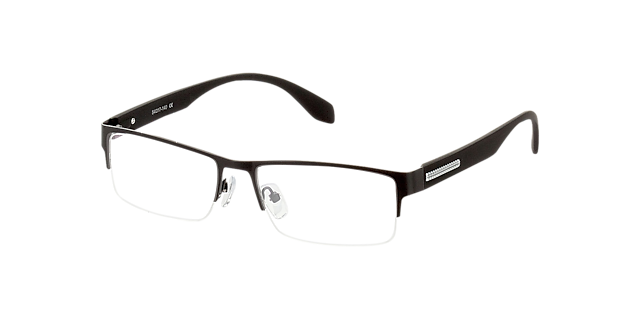 Stanley Schwarz MetallEyeglass Frames von B24, Dreiviertelansicht