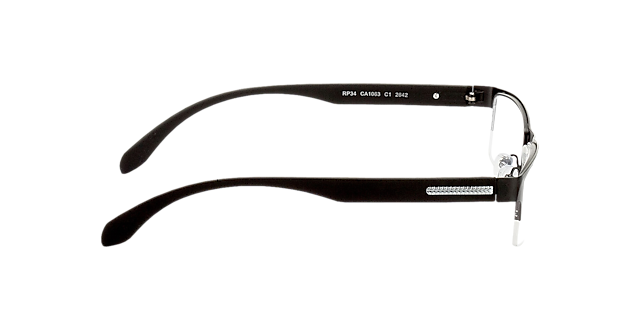 Stanley Schwarz MetallEyeglass Frames von B24, Seitenansicht