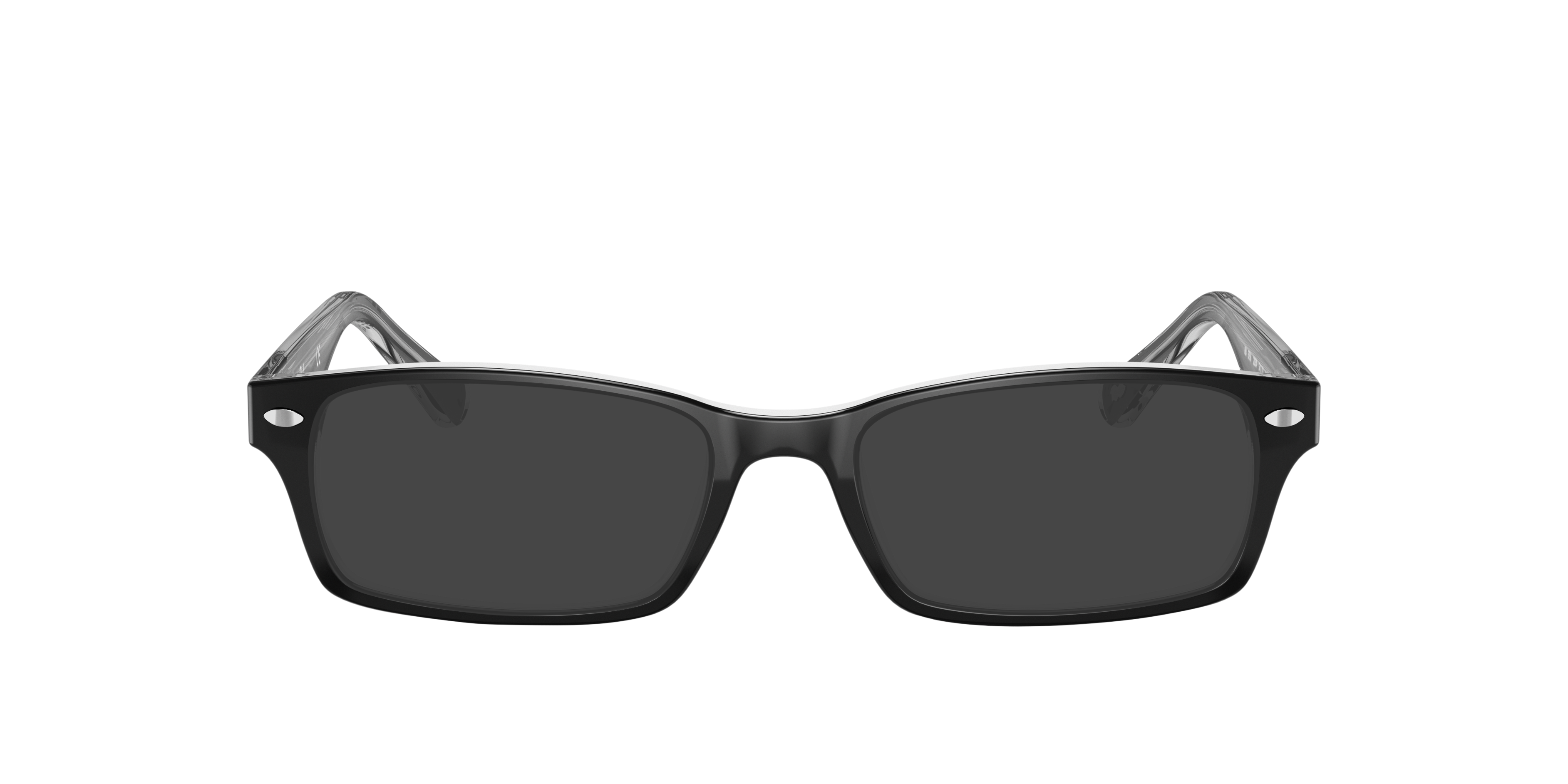 RB5206 Zwart op transparant AcetaatEyeglass Frames van B24, met getinte lenzen