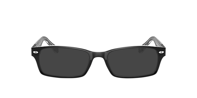 RB5206 Zwart op transparant AcetaatEyeglass Frames van B24, met getinte lenzen