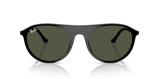 RB2215 Zwart AcetaatSunglass Frames van B24, Vooraanzicht