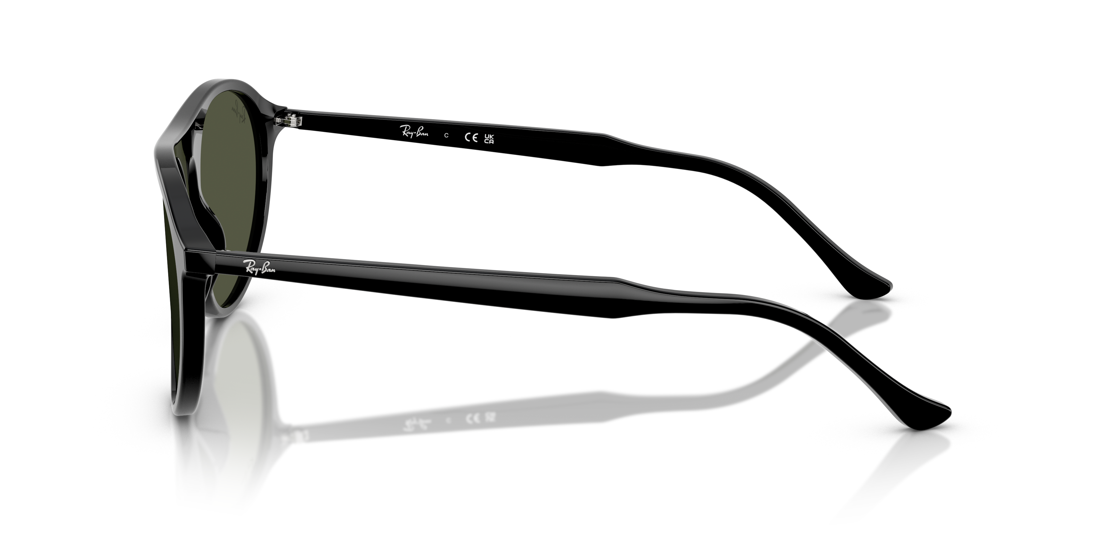 RB2215 Schwarz AcetatSunglass Frames von B24, Seitenansicht