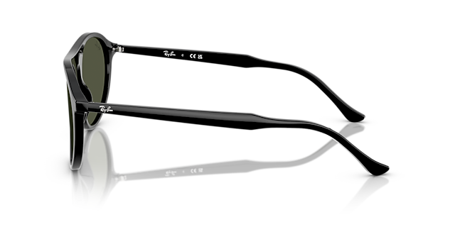 RB2215 Zwart AcetaatSunglass Frames van B24, Zijaanzicht