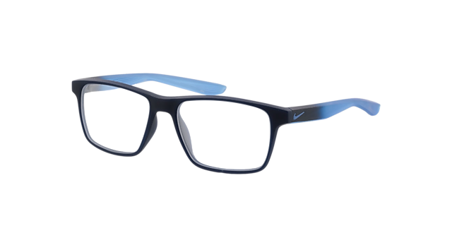 Nike 5002 Blau & Braun KunststoffEyeglass Frames von B24, Dreiviertelansicht