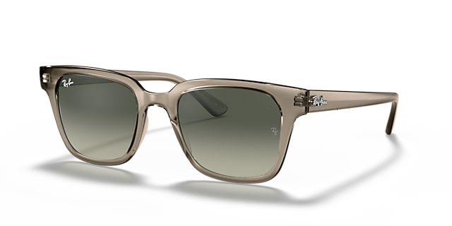 RB4323 Transparant grijs KunststofSunglass Frames van B24, Hoekweergave