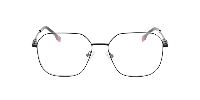 Düsseldorf Matzwart MetaalEyeglass Frames van B24, Vooraanzicht