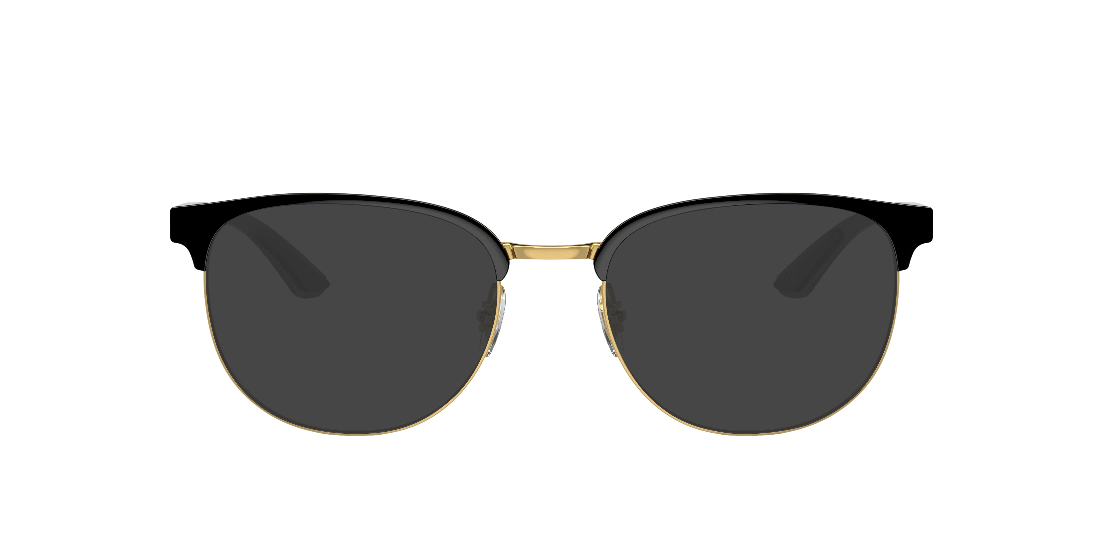 RB8422 Zwart op goud MetaalEyeglass Frames van B24, met getinte lenzen